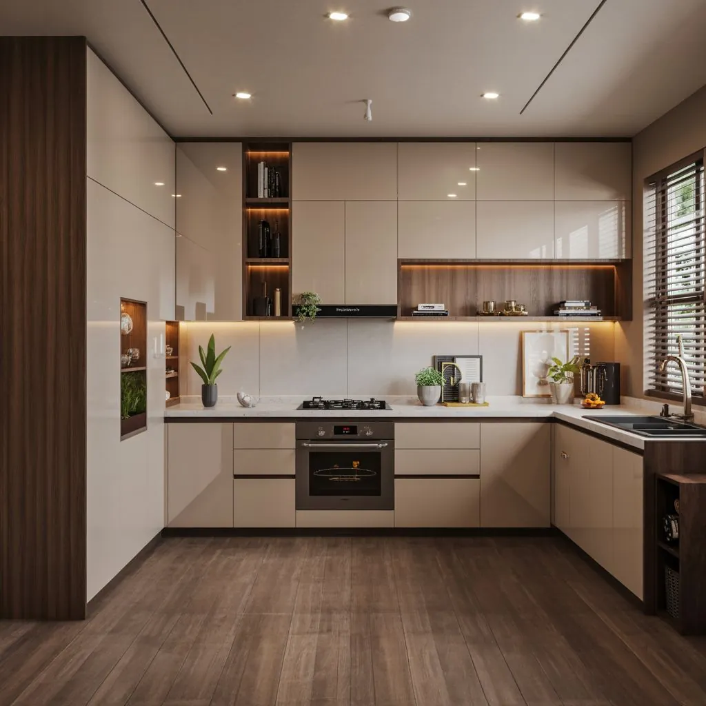 Luxury Modular Kitchen Layout 2