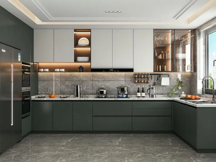 Luxury Modular Kitchen Layout 3