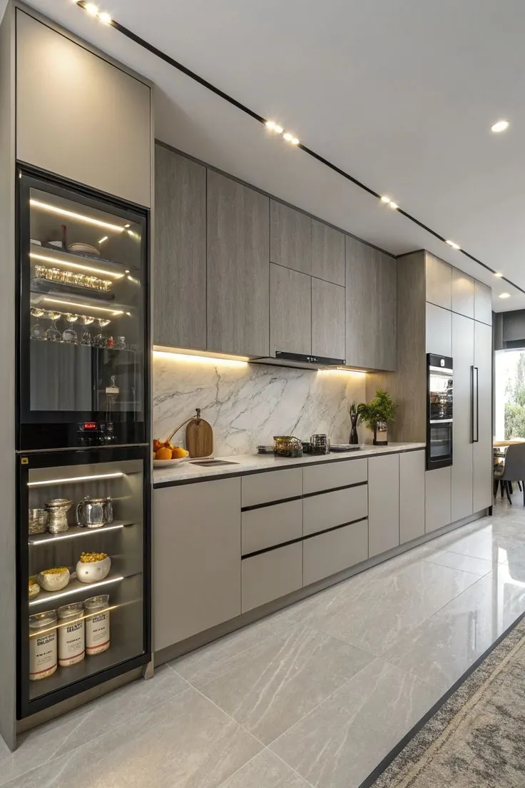 Luxury Modular Kitchen Layout 4
