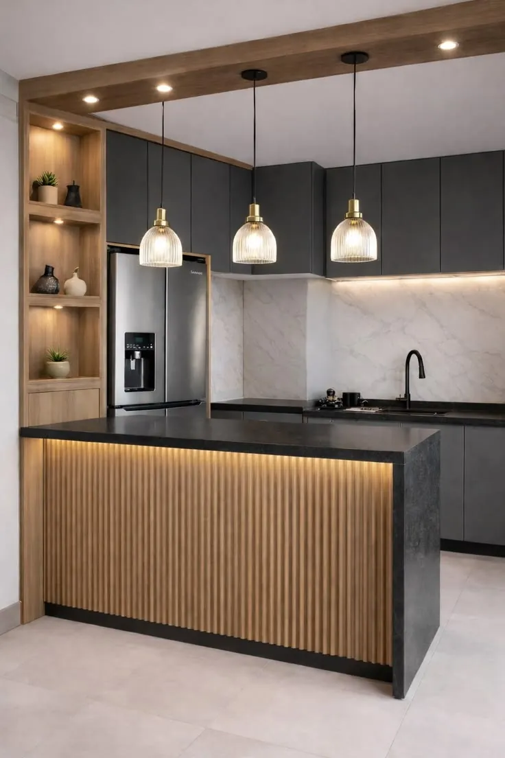 Luxury Modular Kitchen Layout 9